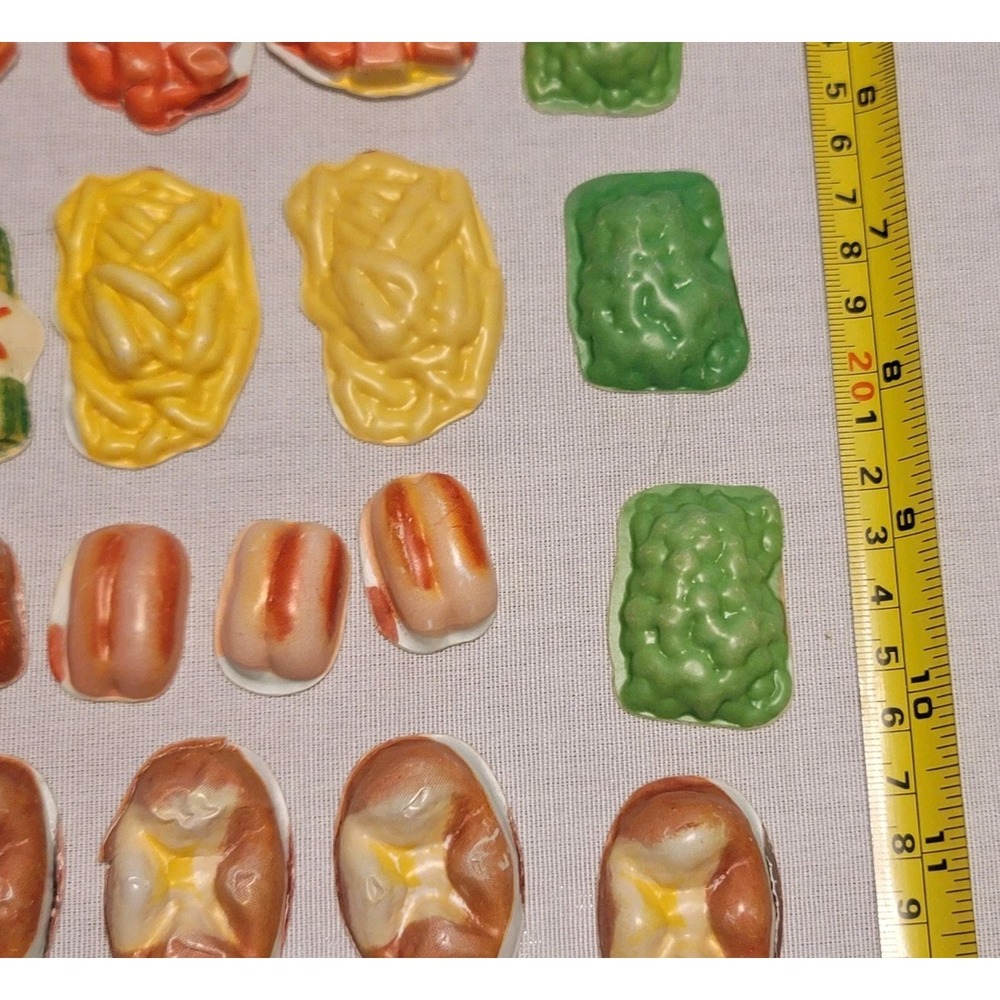 Vintage Celluloid Miniature Play Food Lot Toy Kitchen Cake Eclair 1940s 1950s - Picture 8 of 10